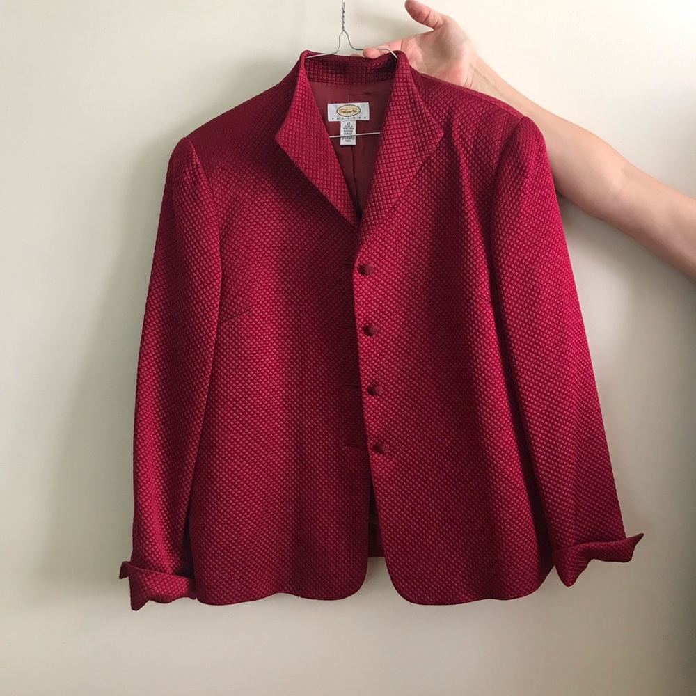 Festive Talbots women’s red jacket/blazer